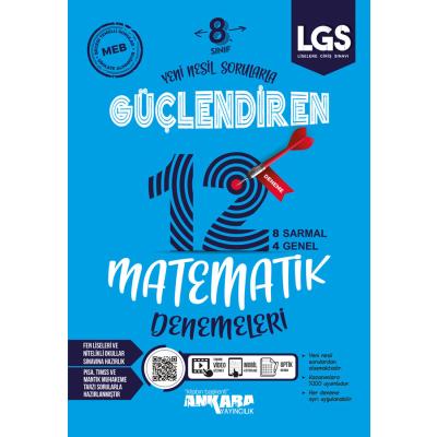 Ankara Yayıncılık LGS 8. Sınıf Matematik Güçlendiren 12 Deneme