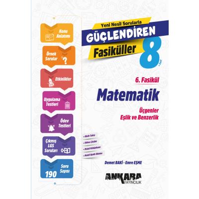 Ankara Yayıncılık LGS 8. Sınıf Matematik Güçlendiren 6. Fasikül