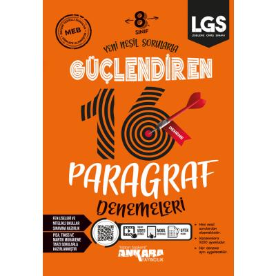 Ankara Yayıncılık LGS 8. Sınıf Paragraf Güçlendiren 16 Deneme