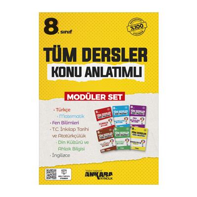 Ankara Yayıncılık LGS 8. Sınıf Tüm Dersler Konu Anlatımlı Modüler Set