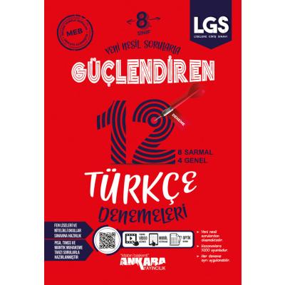 Ankara Yayıncılık LGS 8. Sınıf Türkçe Güçlendiren 12 Deneme