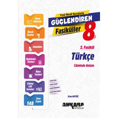 Ankara Yayıncılık LGS 8. Sınıf Türkçe Güçlendiren 2. Fasikül