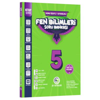 Av Yayınları 5. Sınıf 2025 Fen Bilimleri Kazanım Etkinlikli Soru Bankası