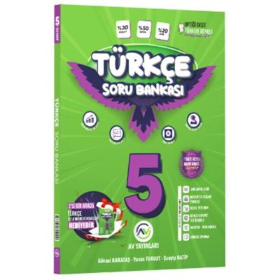 Av Yayınları 5. Sınıf 2025 Türkçe Soru Bankası