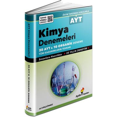 Aydın Yayınları Ayt Kimya 30 Deneme Organik Kimya 10 Deneme