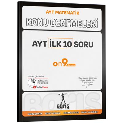 Barış Çelenk Yayınları AYT İlk 10 Soru Konu Denemeleri