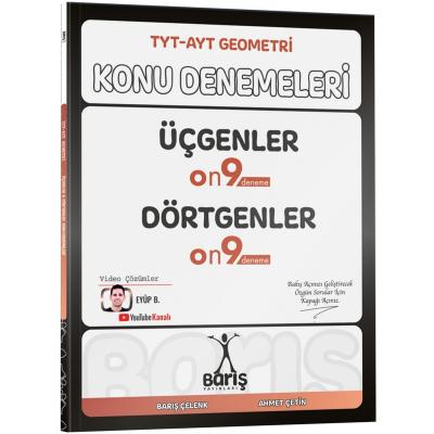 Barış Çelenk Yayınları TYT - AYT Geometri Üçgenler Dörtgenler Konu Denemeleri