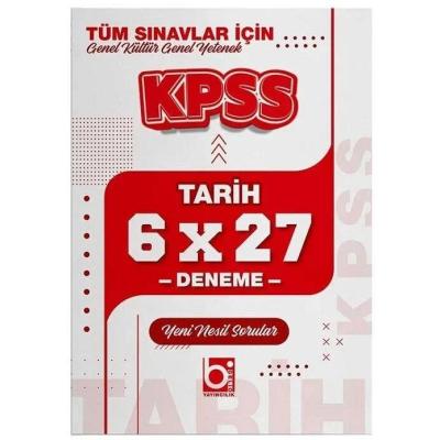 Bigelio Yayıncılık KPSS Tarih 6x27 Deneme 