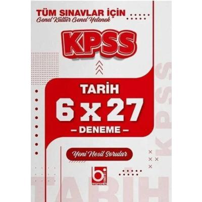 Bigelio Yayıncılık KPSS Tarih 6x27 Deneme