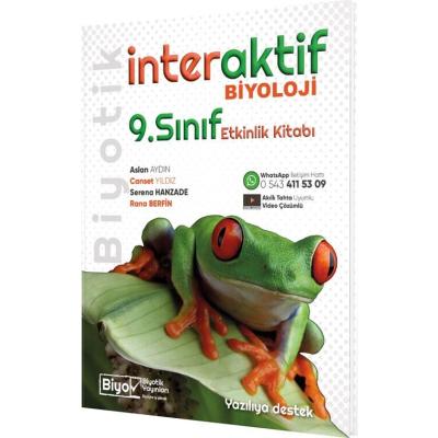 Biyotik Yayınları 9. Sınıf 2025 Biyoloji İnteraktif Etkinlik Kitabı