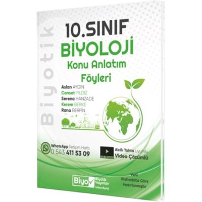 Biyotik Yayınları 10. Sınıf Biyoloji Konu Anlatım Föyleri