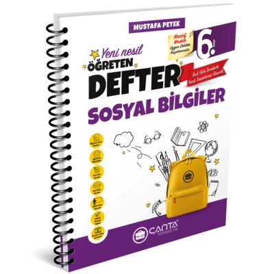 Çanta Yayınları 6. Sınıf Sosyal Bilgiler Öğreten Defter