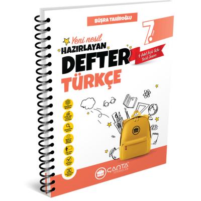 Çanta Yayınları 7. Sınıf Türkçe Hazırlayan Defter