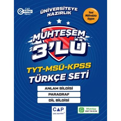 Çap Yayınları TYT MSÜ KPSS Türkçe Seti