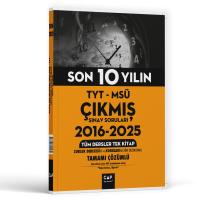 Çap Yayınları TYT MSÜ Son 10 Yılın Çıkmış Soruları (2016-2025)