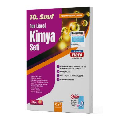 Çap Yayınları 10. Sınıf Fen Lisesi Kimya Seti