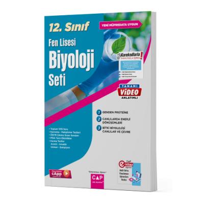 Çap Yayınları 12. Sınıf Fen Lisesi Biyoloji Seti
