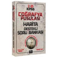CBA Yayınları 2025 KPSS Coğrafya Pusulası Harita Destekli Soru Bankası - Barış Salt