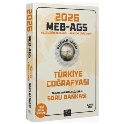 CBA Yayınları 2026 MEB-AGS Türkiye Coğrafyası Soru Bankası Çözümlü Pusula Serisi - Barış Salt