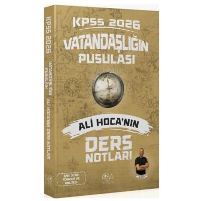CBA Yayınları 2026 KPSS Vatandaşlık Vatandaşlığın Pusulası Ders Notları - Ali Koç