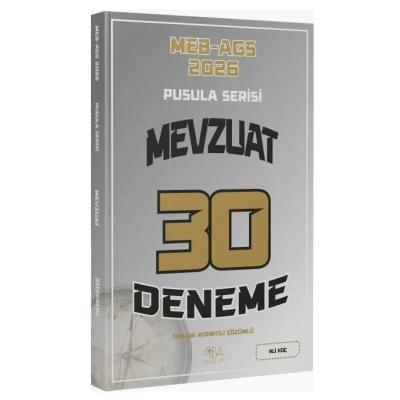 CBA Yayınları 2026 MEB-AGS Mevzuat 30 Deneme Çözümlü Pusula Serisi - Ali Koç
