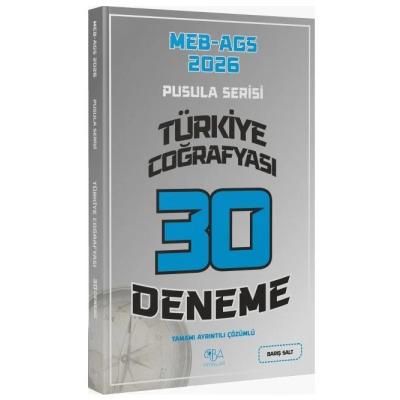 CBA Yayınları 2026 MEB-AGS Türkiye Coğrafyası 30 Deneme Çözümlü Pusula Serisi - Barış Salt