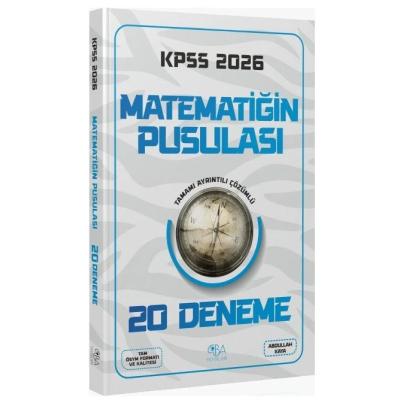 CBA Yayınları 2026 KPSS Matematik Matematiğin Pusulası 20 Deneme Çözümlü - Abdullah Kaya