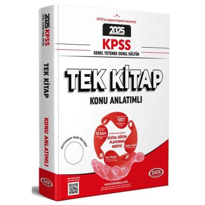 Data Yayınları 2025 KPSS Genel Yetenek - Genel Kültür Tek Kitap Konu Anlatımlı