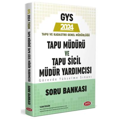 Data Yayınları 2025 Tapu Müdürü - Tapu Sicil Müdür Yardımcısı GYS Soru Bankası - Karekod Çözümlü