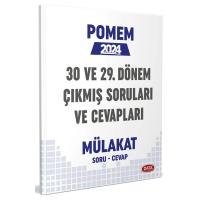 Data Yayınları 2024 POMEM 29-30. Dönem Mülakat Çıkmış Sorular ve Cevapları