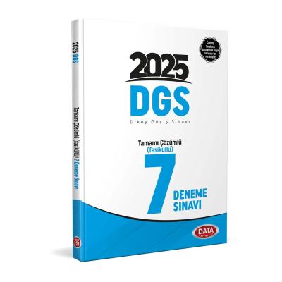 Data Yayınları 2025 DGS Tamamı Çözümlü (Fasiküllü) 7 Deneme Sınavı
