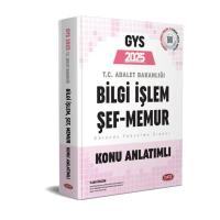 Data Yayınları 2025 Adalet Bakanlığı Bilgi İşlem (Merkez-Taşra) Şef (Taşra) Memur GYS Konu Anlatımlı