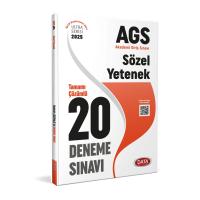 Data Yayınları 2025 AGS Sözel Yetenek Tamamı Çözümlü 20 Deneme Sınavı