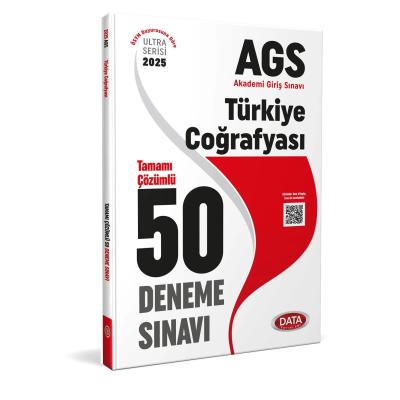 Data Yayınları 2025 AGS Türkiye Coğrafyası Tamamı Çözümlü 50 Deneme Sınavı