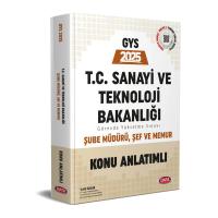 Data Yayınları 2025 T.C. Sanayi ve Teknoloji Bakanlığı GYS Şube Müdürü - Şef - Memur Konu Anlatımlı