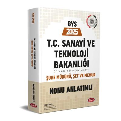 Data Yayınları 2025 T.C. Sanayi ve Teknoloji Bakanlığı GYS Şube Müdürü - Şef - Memur Konu Anlatımlı