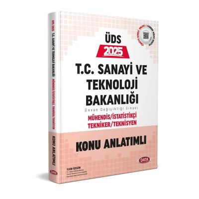 Data Yayınları 2025 T.C. Sanayi ve Teknoloji Bakanlığı UDS Mühendis - İstatistik - Tekniker - Teknisyen Konu Anlatımlı
