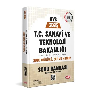 Data Yayınları 2025 T.C. Sanayi ve Teknoloji Bakanlığı GYS Şube Müdürü - Şef - Memur Soru Bankası (Tamamı Karekod Çözümlü)
