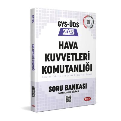Data Yayınları 2025 Hava Kuvvetleri Komutanlığı Personeli GYS-ÜDS Soru Bankası (Tamamı Karekod Çözümlü)