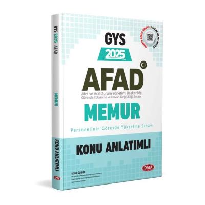 Data Yayınları 2025 AFAD Memur GYS Konu Anlatımlı