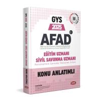Data Yayınları 2025 AFAD Eğitim Uzmanı - Sivil Savunma Uzmanı GYS Konu Anlatımlı