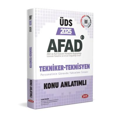 Data Yayınları 2025 AFAD Tekniker - Teknisyen ÜDS Konu Anlatımlı