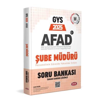 Data Yayınları 2025 AFAD Şube Müdürü GYS Soru Bankası - Karekod Çözümlü