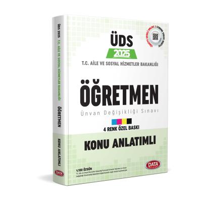 Data Yayınları 2025 T.C. Aile ve Sosyal Hizmetler Bakanlığı ÜDS Öğretmen Kadrosu Konu Anlatımlı