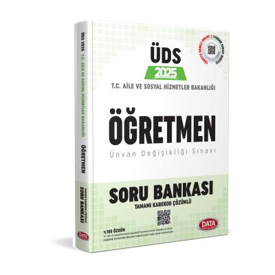 Data Yayınları 2025 T.C. Aile ve Sosyal Hizmetler Bakanlığı ÜDS Öğretmen Kadrosu Soru Bankası (Karekod Çözümlü)