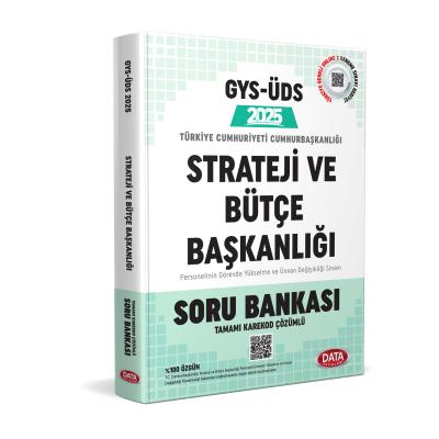 Data Yayınları 2025 T.C. Cumhurbaşkanlığı Strateji ve Bütçe Başkanlığı Tüm Kadrolar GYS Soru Bankası (Karekod Çözümlü)