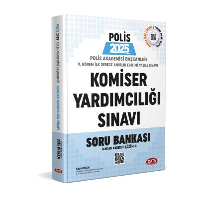 Data Yayınları 2025 Polis Akademisi Başkanlığı 9. Dönem İlk Derece Amirlik Eğitimi (Komiser Yardımcılığı) Yazılı Sınavı Soru Bankası - Karekod Çözümlü