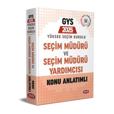 Data Yayınları 2025 Yüksek Seçim Kurulu (YSK) Seçim Müdürü ve Seçim Müdür Yardımcısı Konu Anlatımlı
