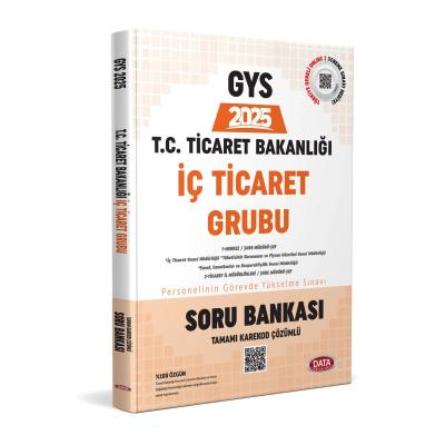 Data Yayınları 2025 GYS Ticaret Bakanlığı İç Ticaret Grubu Soru Bankası - Karekod Çözümlü