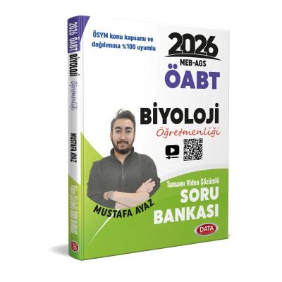 Data Yayınları 2026 MEB - AGS ÖABT Biyoloji Öğretmenliği Tamamı Video Çözümlü Soru Bankası